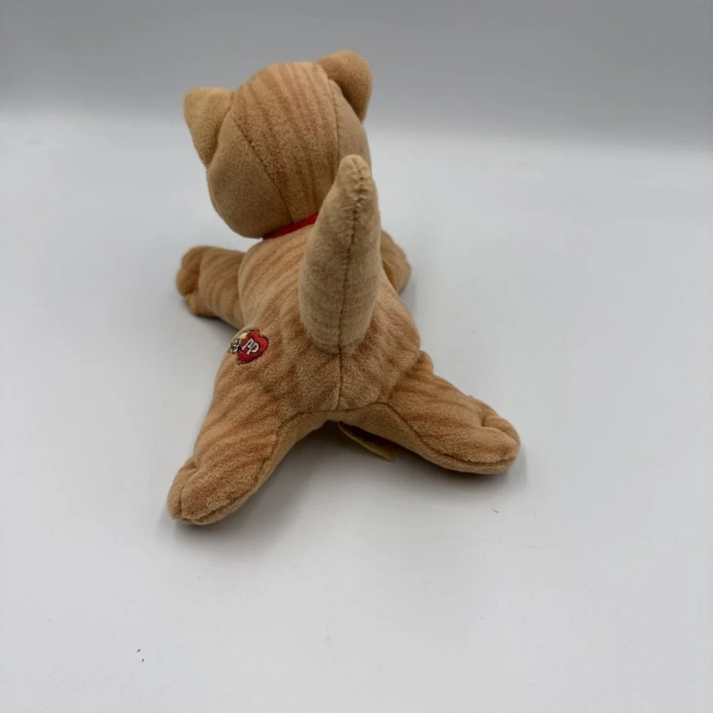 Vintage Pound Puppies Purries Orange Brown Kitty Cat Plush Toy 7